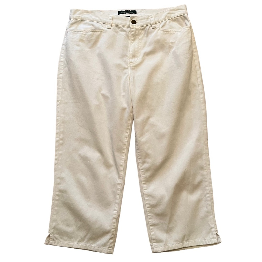 LRL Lauren Jeans Co White Classic Mid-Calf Jean 8